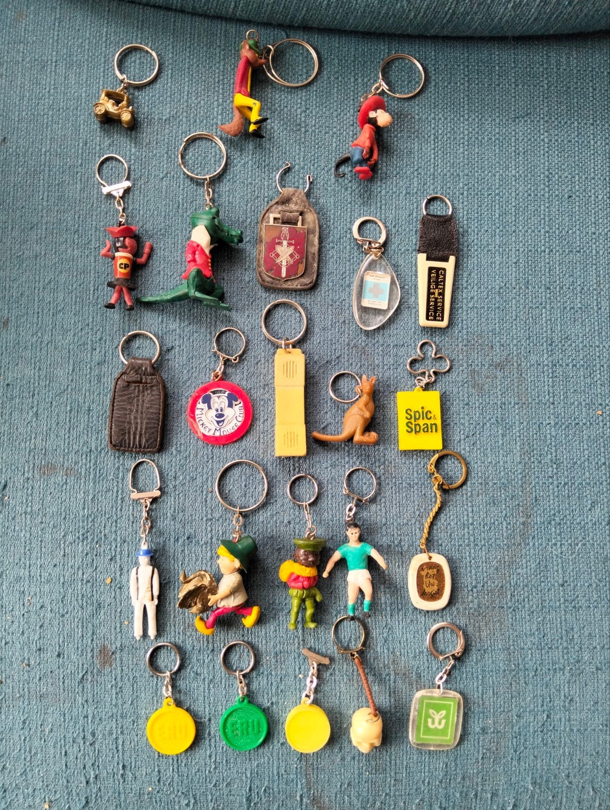 23x Vintage sleutelhanger, Ophalen
