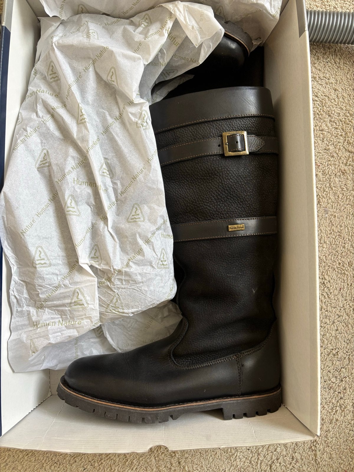 Human Nature Leren Laarzen - Zwart - Maat 42, Kleding | Dames, Schoenen, Ophalen of Verzenden, Nieuw, Zwart, Hoge laarzen