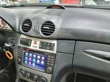 Navigatie Mercedes CLK w209 2004 apple carplay android 15