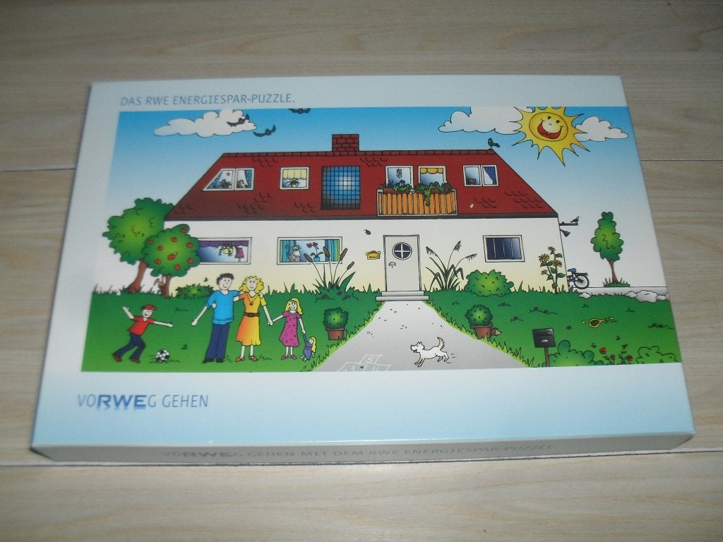 Reclame puzzle energie besparing 200 stukjes, Ophalen, Minder dan 500 stukjes, Zo goed als nieuw, Legpuzzel
