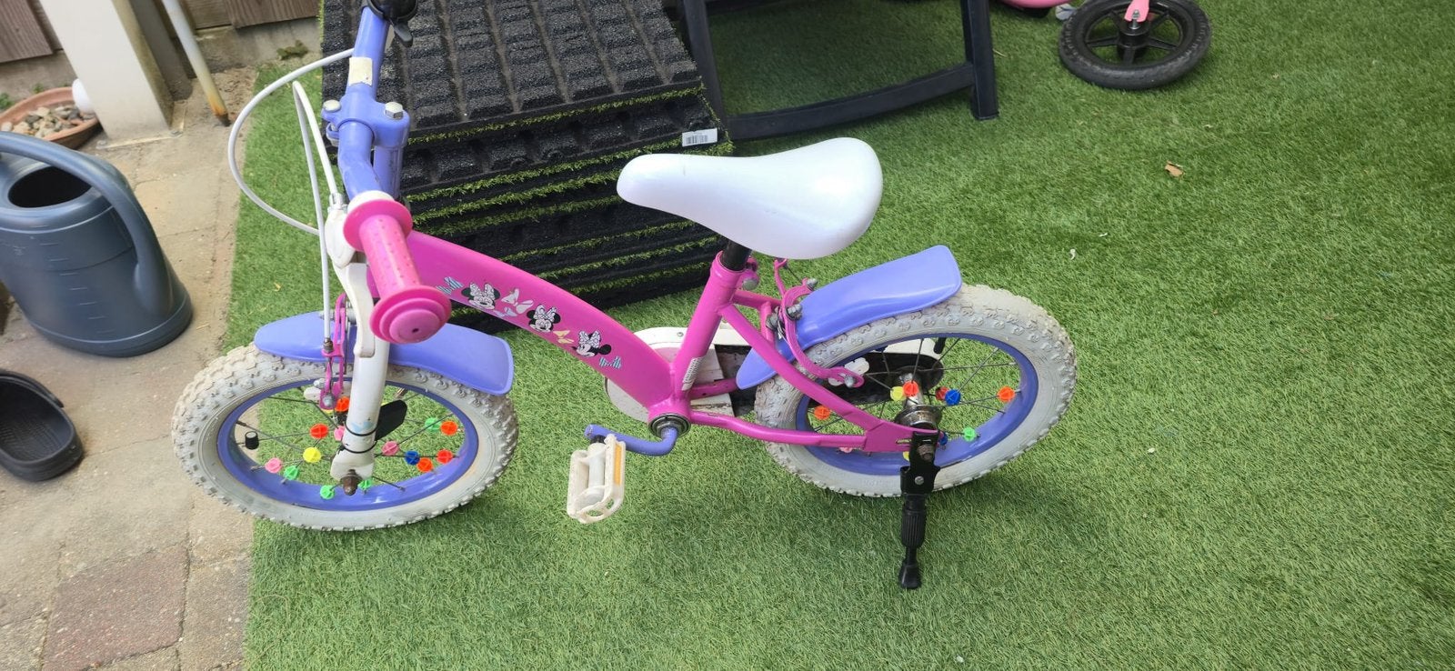 Minnie mouse kinderfiets 14inch, Ophalen of Verzenden, Gebruikt, Minder dan 16 inch