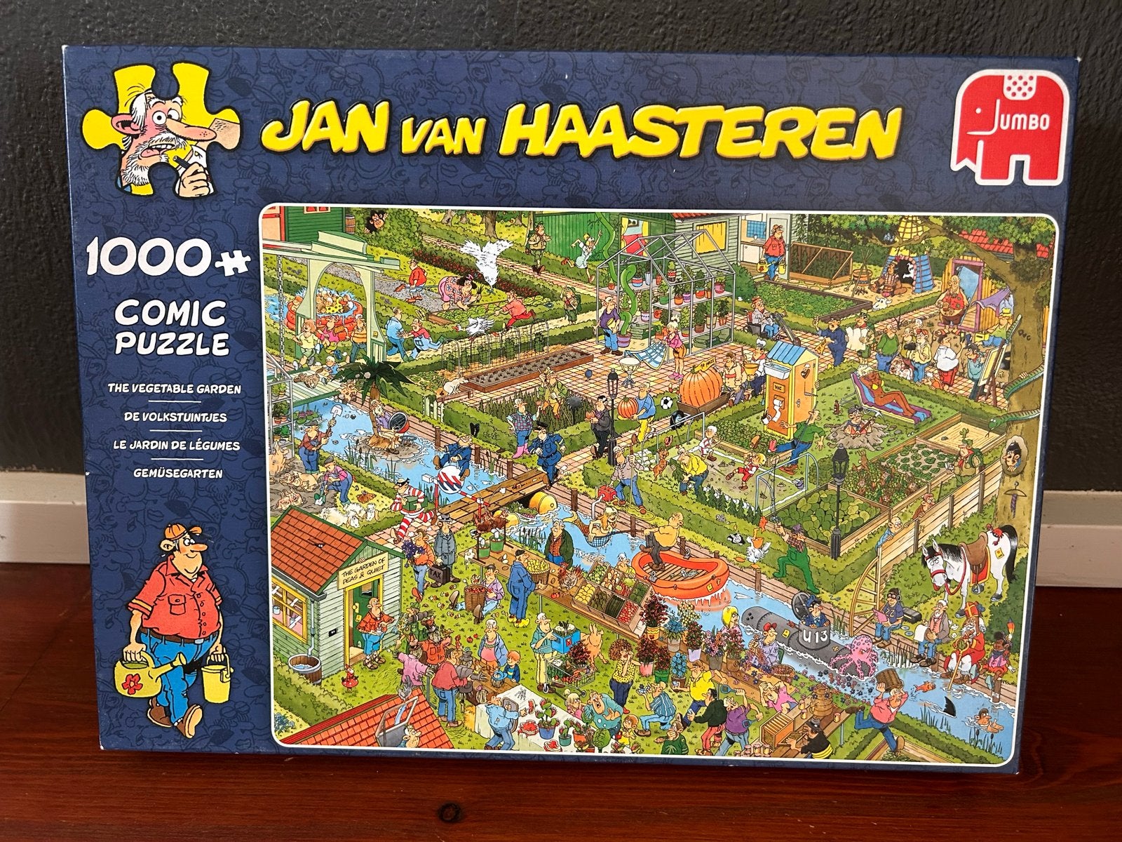 Jan van Haasteren De Volkstuintjes 1000 stukjes, Hobby en Vrije tijd, Ophalen of Verzenden, 500 t/m 1500 stukjes, Zo goed als nieuw