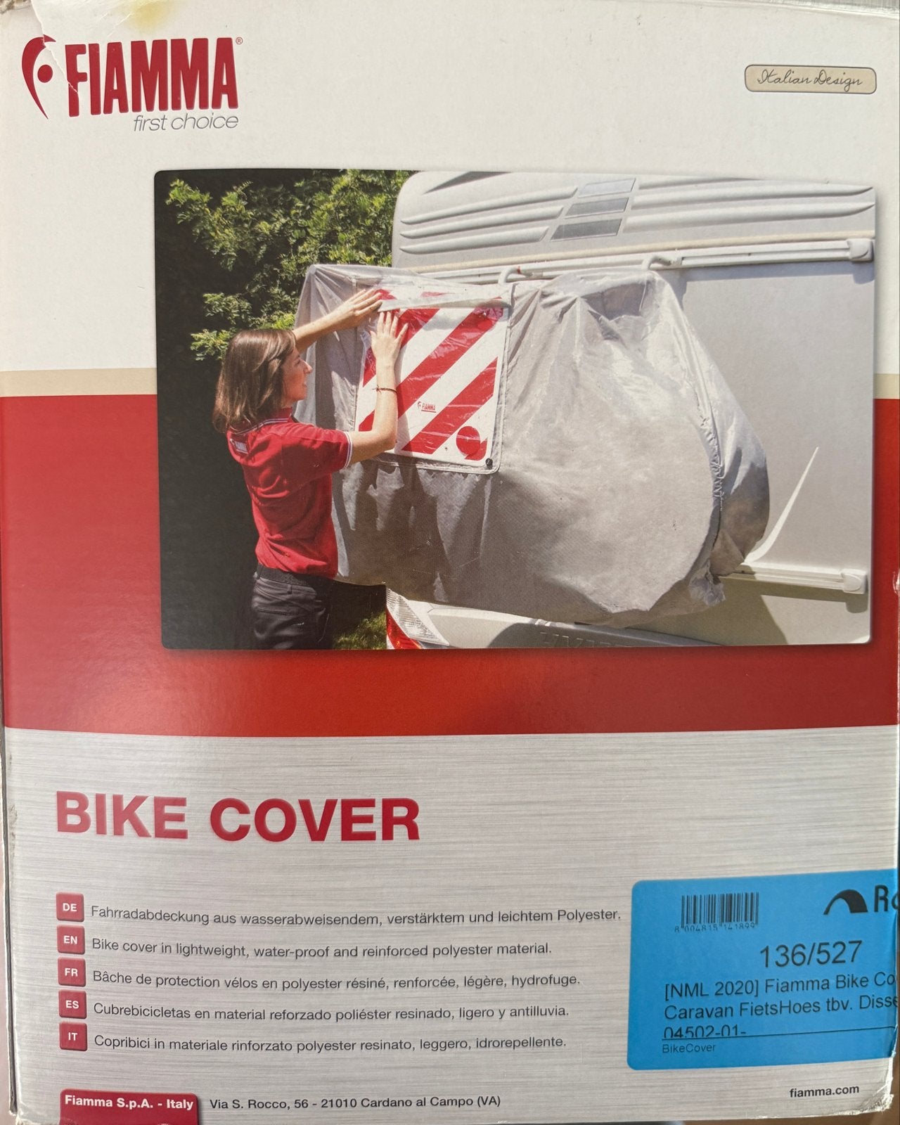 Fiamma Bike Cover S - Fietsbeschermhoes voor 2/3 fietsen, Ophalen, Nieuw