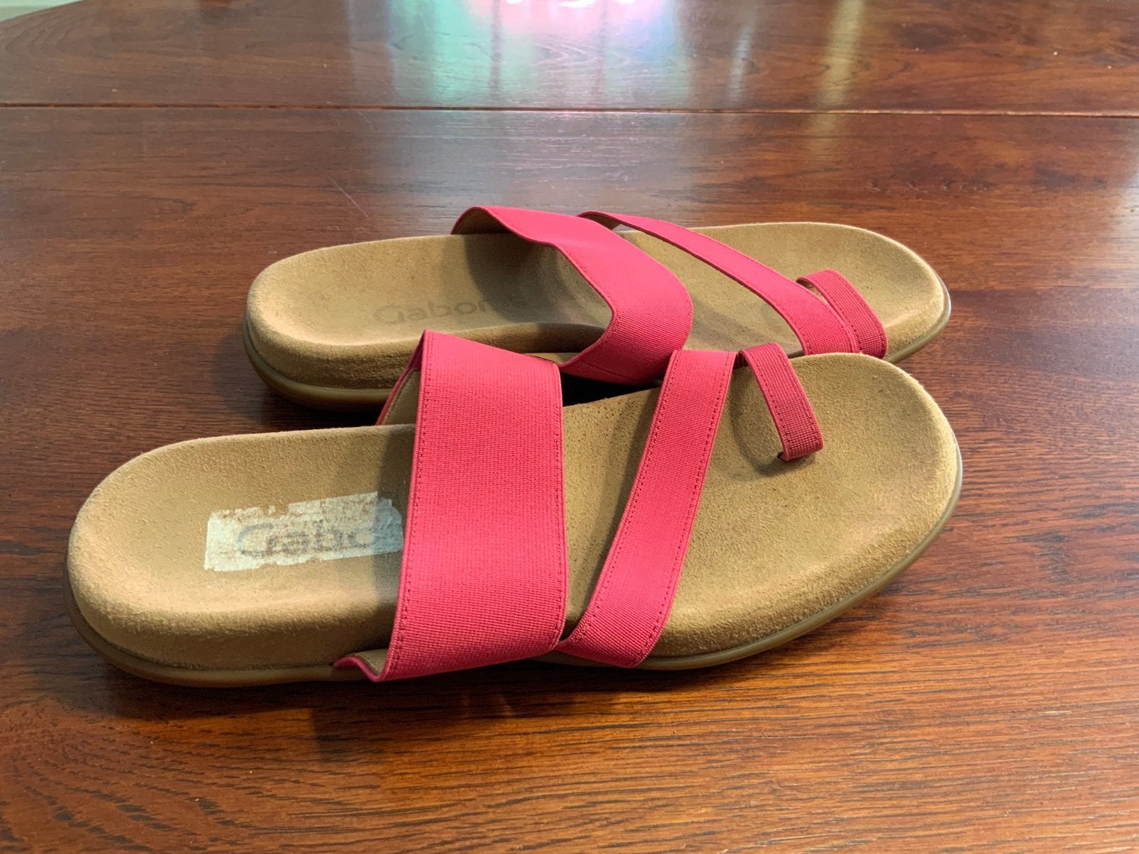 Gabor teenslippers met  leren voetbed maat 37, Slippers, Ophalen of Verzenden, Zo goed als nieuw, Roze