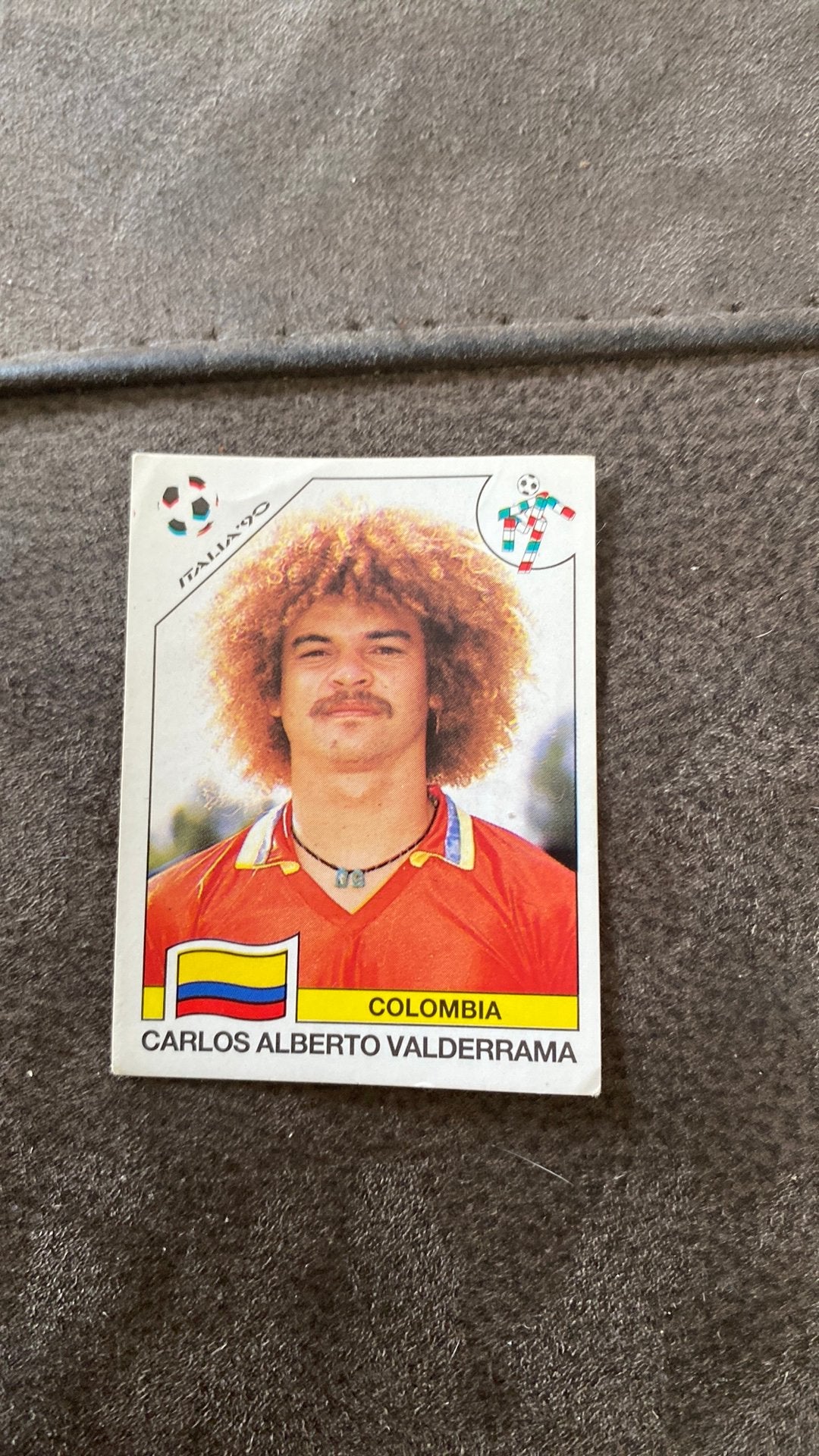 Panini wk 90 valderrama, Ophalen of Verzenden, Zo goed als nieuw, Meerdere stickers