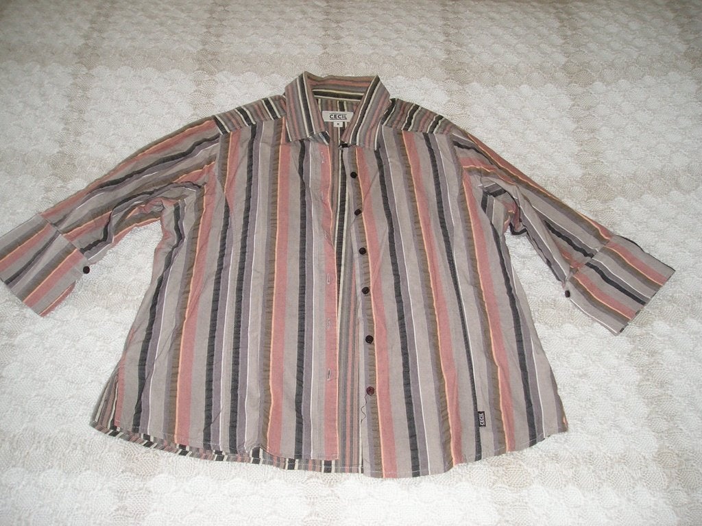 sportieve gestreepte blouse Cecil maat M (maat 38/40), Meerkleurig, Zo goed als nieuw, Cecil, Ophalen