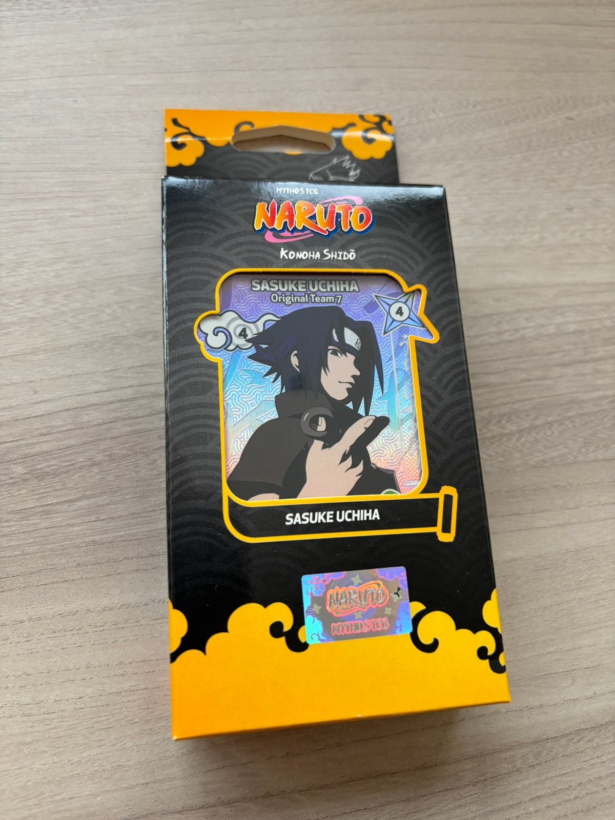 Naruto Mythos TCG Konoha Shidō Sasuke Uchiha Team Set, Ophalen of Verzenden, Zo goed als nieuw
