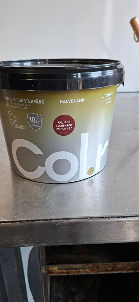 Kwaliteits buitenverf falurood, Nieuw, Ophalen of Verzenden, Verf, Minder dan 5 liter