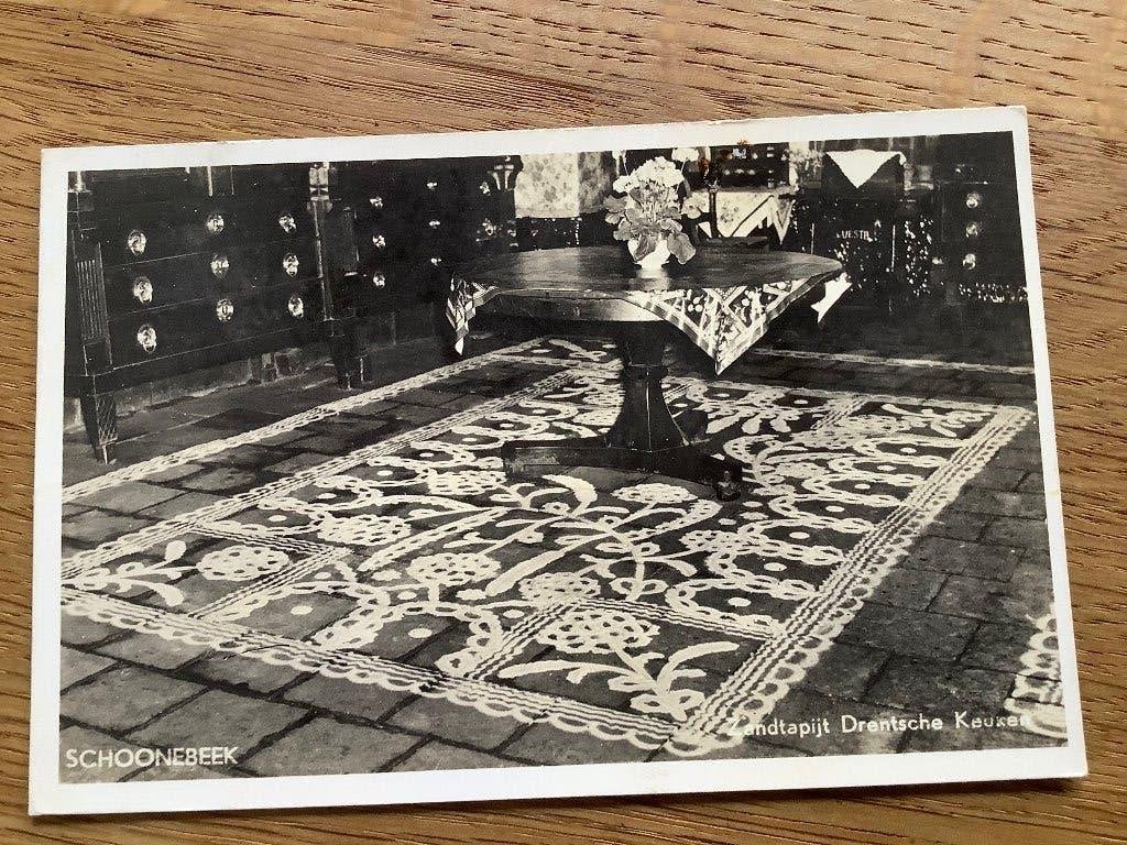 Schoonebeek, zandtapijt Drentsche Keuken, Ophalen of Verzenden, 1960 tot 1980, Gelopen, Gelderland