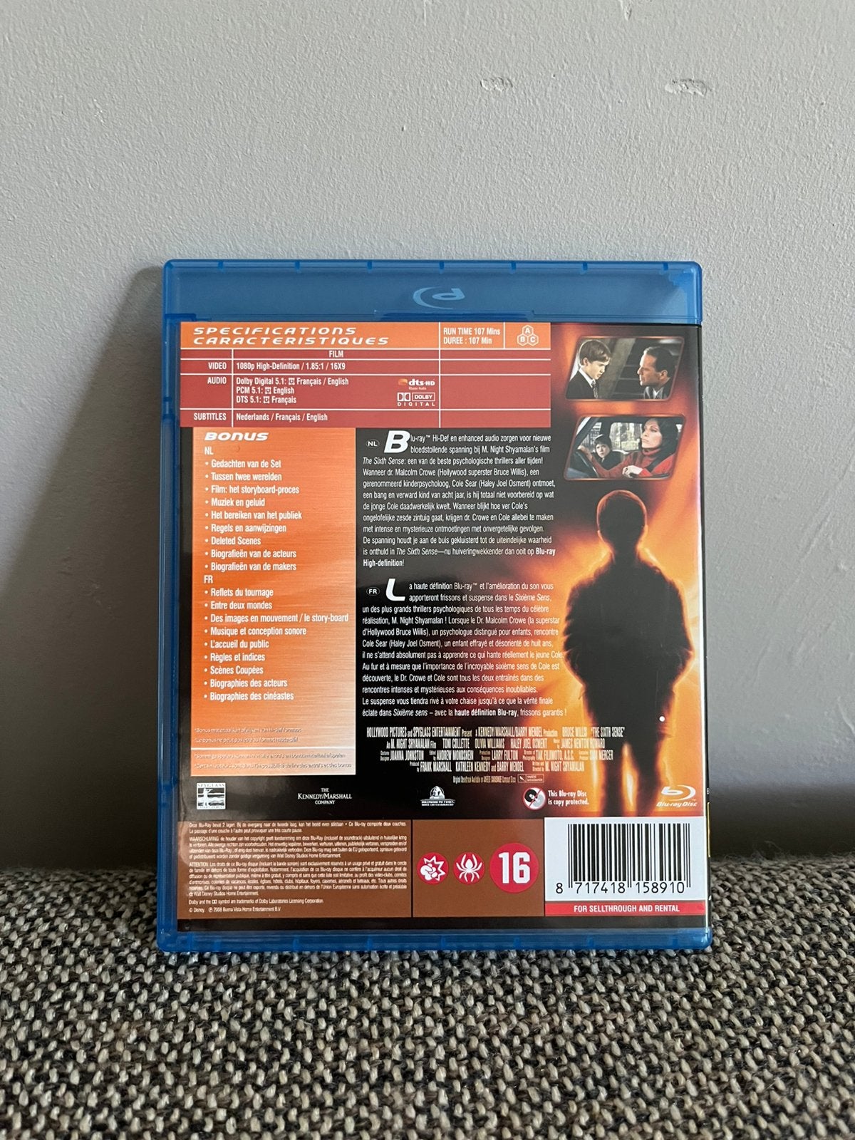The sixth sense | Blu-Ray, Vanaf 16 jaar, Nederlands, Film, Ophalen of Verzenden