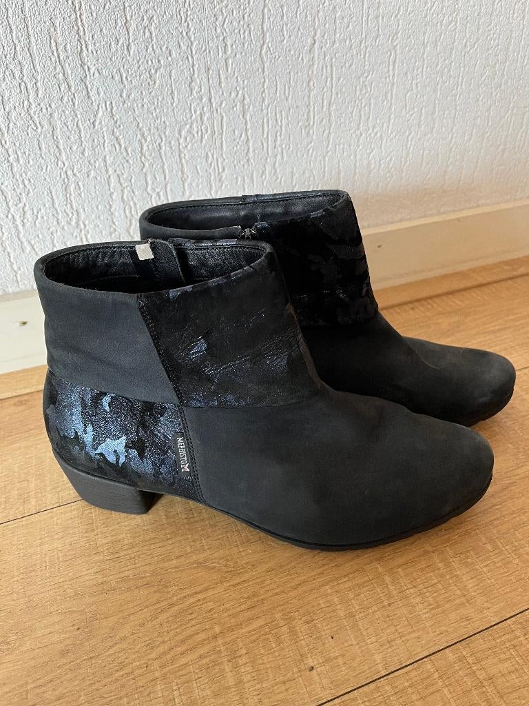 mephisto 40 dames schoenen laarsjes kort maat 7, Ophalen, Lage of Enkellaarzen, Zo goed als nieuw, Overige kleuren