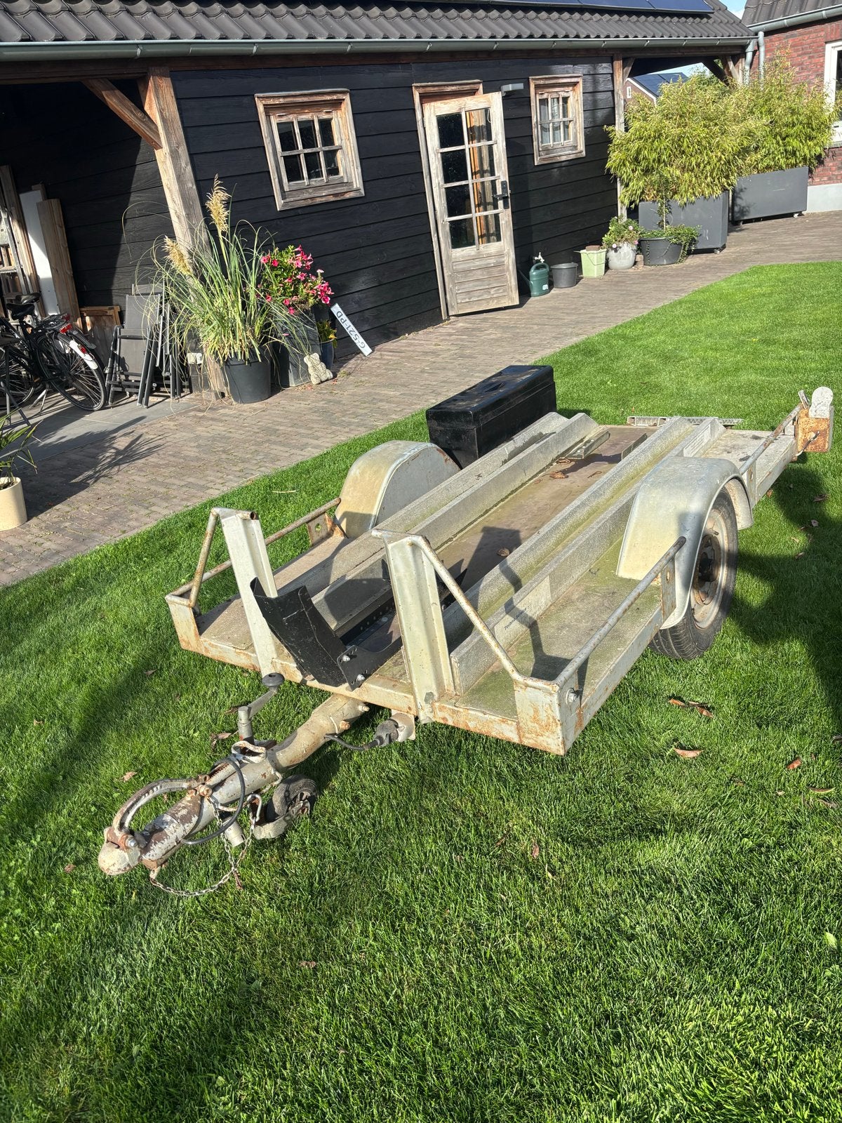 Motor/scooter crossmotor aanhanger aluminium super licht, Fietsen en Brommers, Ophalen of Verzenden, Zo goed als nieuw, Overige merken