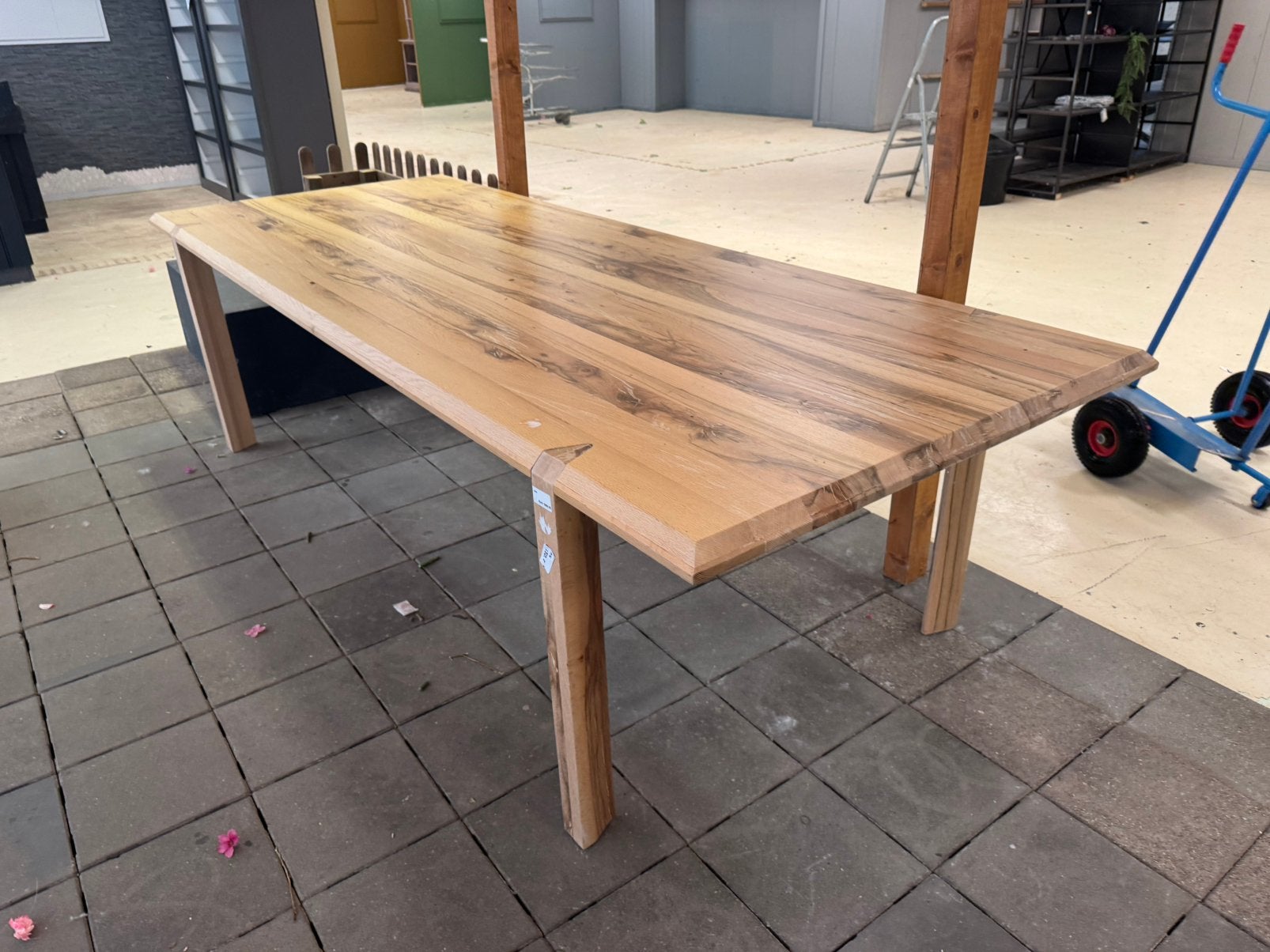 Eiken houten tafels *NIEUW* 280x110 en 240x100, Ophalen, 100 tot 150 cm, Eikenhout, Vijf personen of meer