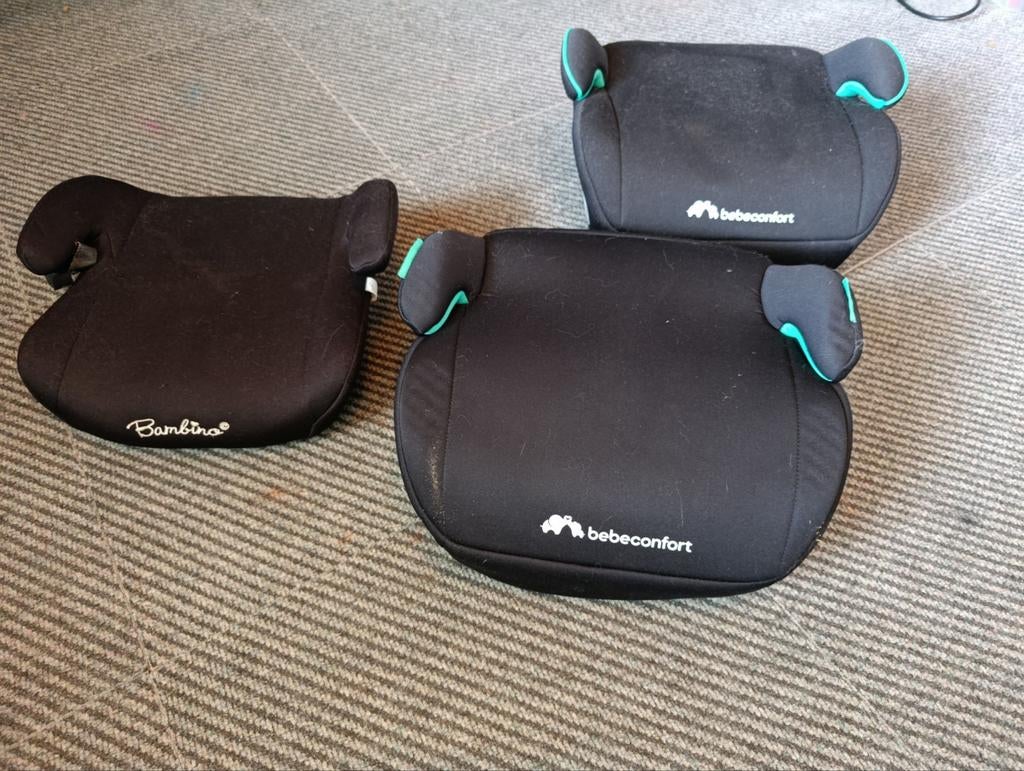 Set van 3 kinderzitjes/zitverhogers (Bambino & Bebeconfort), 15 t/m 36 kg, Ophalen, Overige merken, Gebruikt