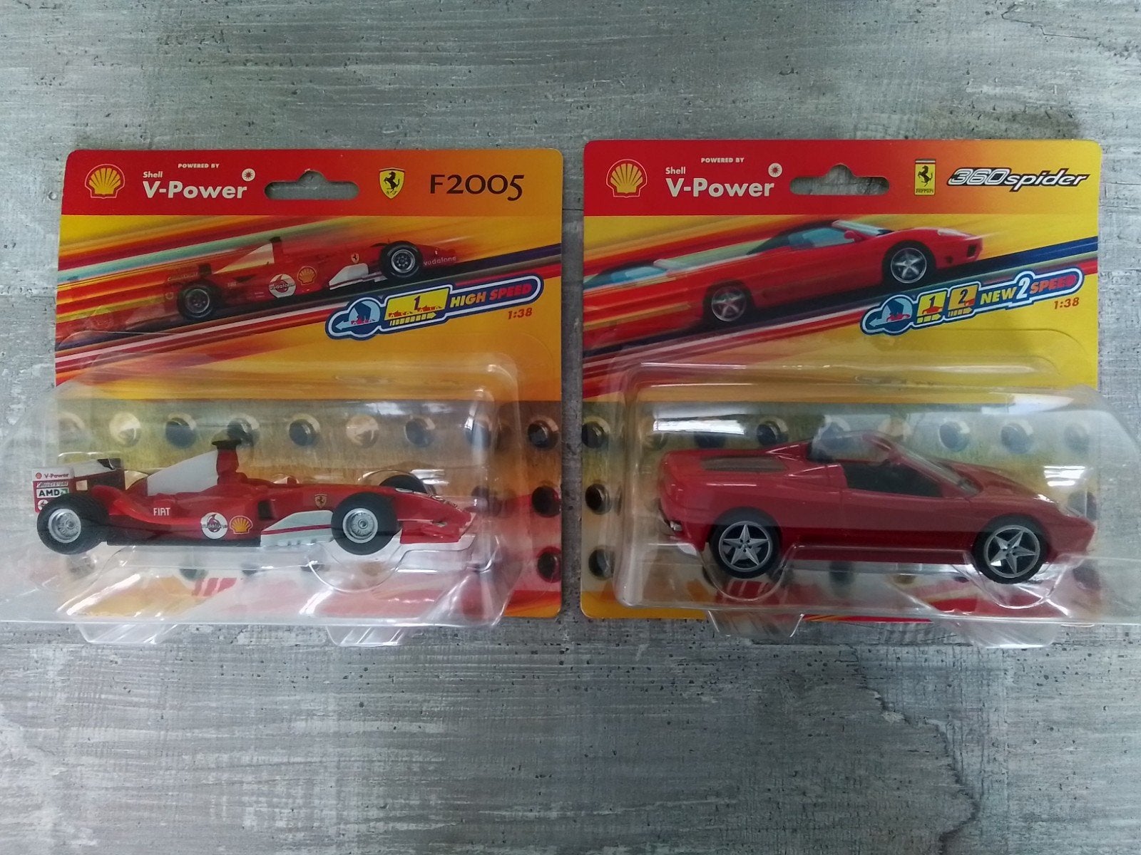 Shell V-Power Ferrari F2005 & 360 Spider modelauto's, Ophalen of Verzenden, Nieuw, Auto