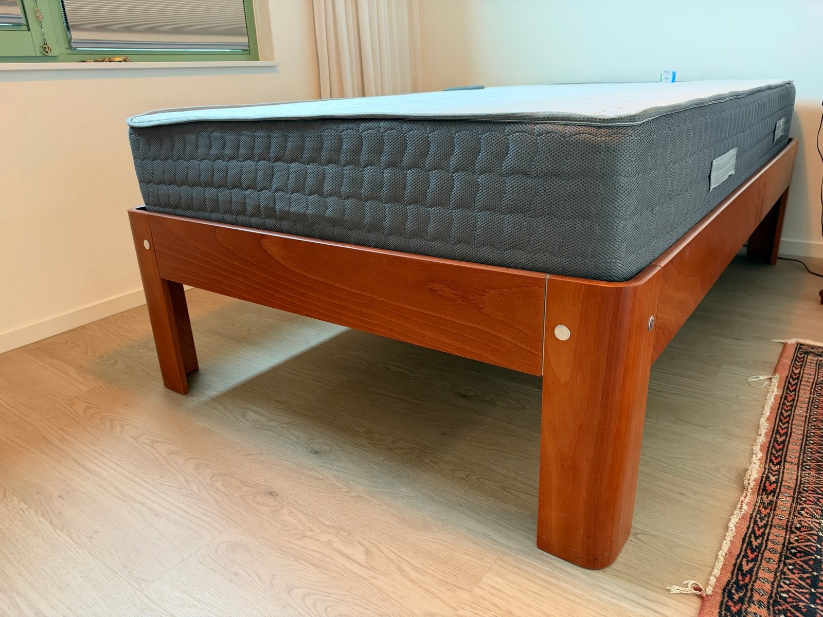 Auping bed 120x200 met stevig matras, z.g.a.n., Ophalen, Verstelbaar, Eenpersoons, Zo goed als nieuw