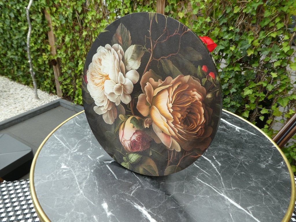Canvas schilderij rond nieuw, Huis en Inrichting, Ophalen of Verzenden, Nieuw, Minder dan 50 cm, Schilderij