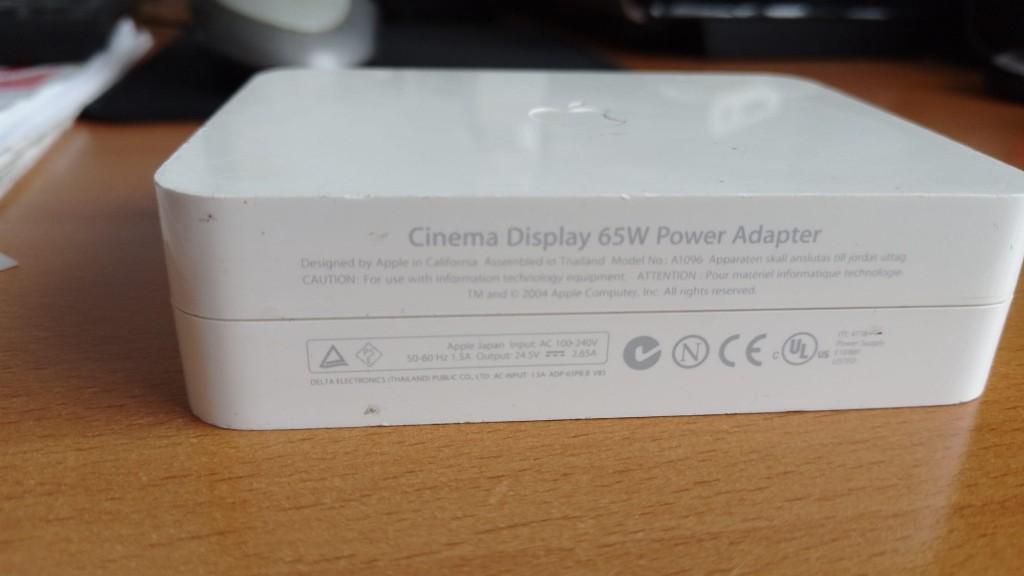 APPLE CINEMA DISPLAY  65 W POWER ADAPTER, Gebruikt, Verzenden, Overige typen, Onbekend