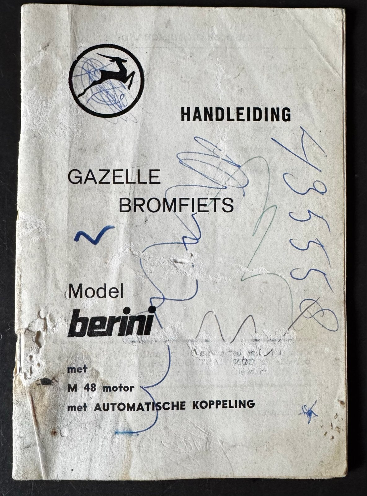 Handleiding Gazelle Bromfiets Berini M 48 Automaat + Garanti, Ophalen of Verzenden, Gebruikt