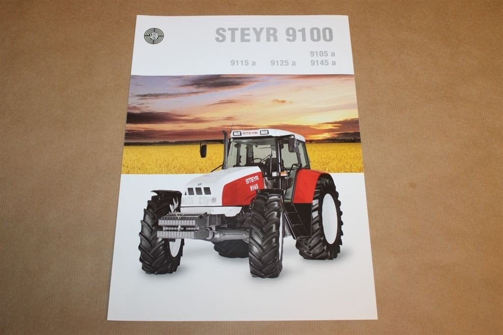 Traktor folder - Steyr 9100 - 1996, Boeken, Ophalen of Verzenden, Zo goed als nieuw, Tractor en Landbouw