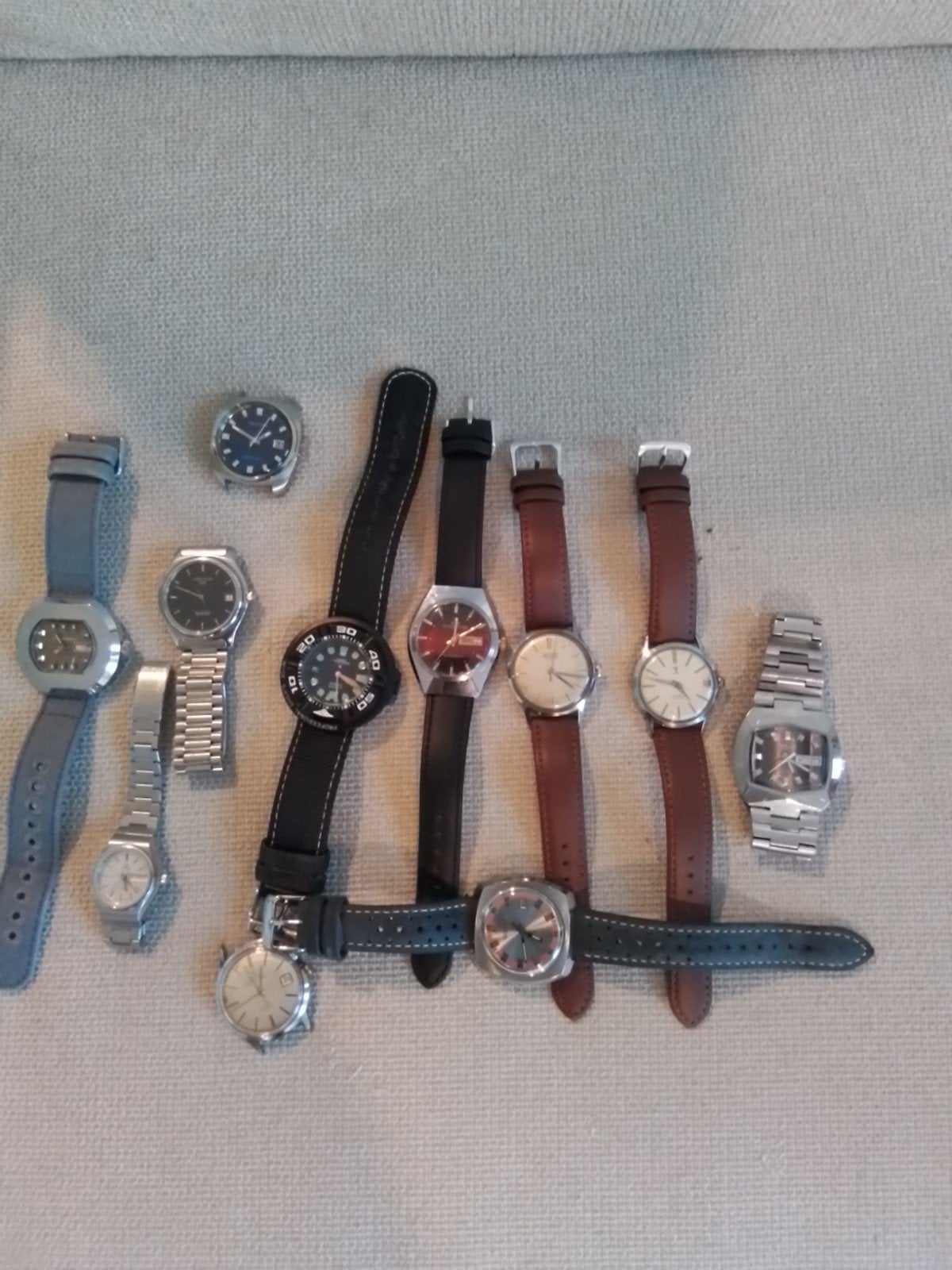 Lot vintage horloges: Certina, Citizen, Yema, Junghans e.a., Ophalen of Verzenden