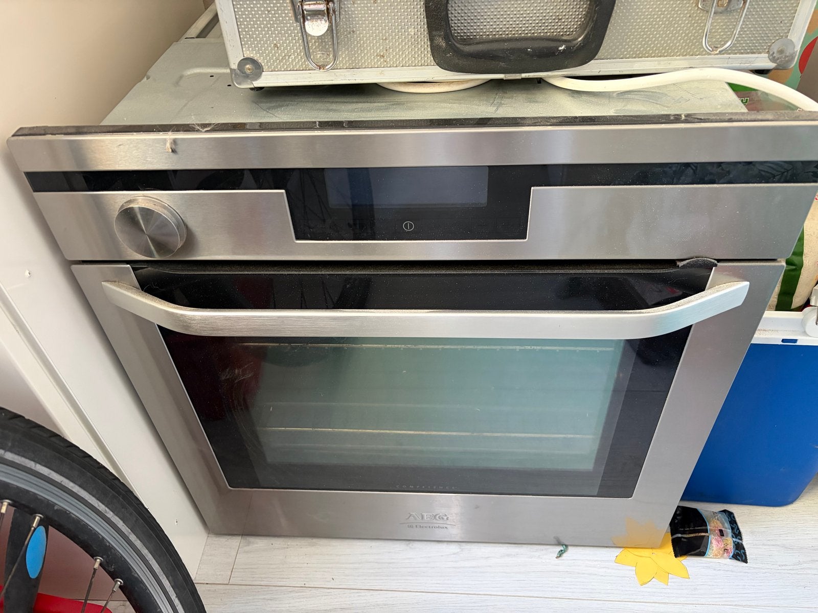 AEG inbouw heteluchtoven - gebruikt, Witgoed en Apparatuur, Ovens, Ophalen, 45 tot 50 cm, Gebruikt, Heteluchtoven