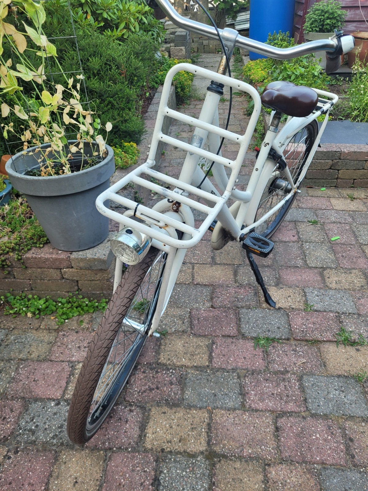 Witte sparta transport fiets 26 inch, Terugtraprem, Sparta, Gebruikt, Versnellingen