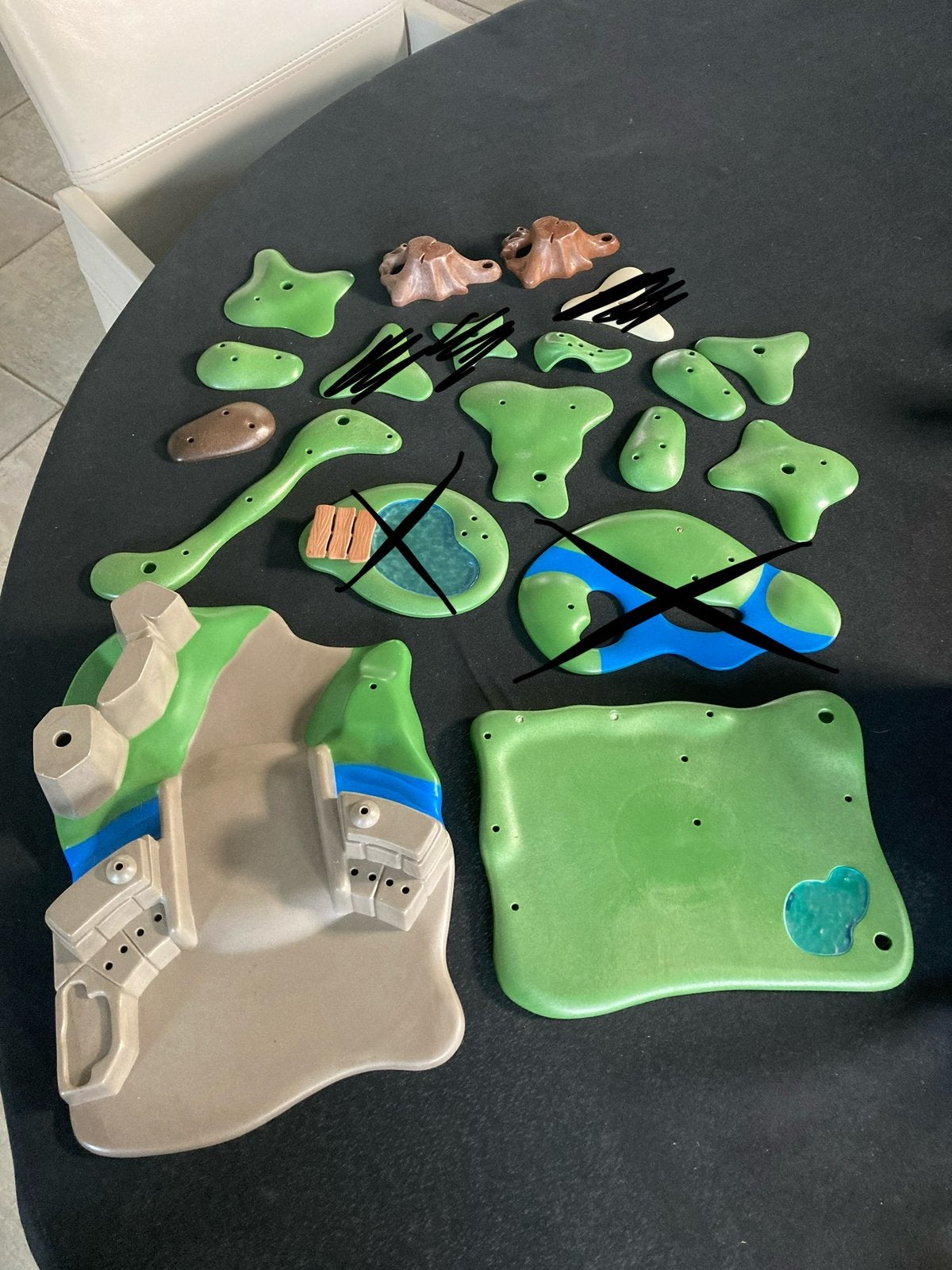 Playmobil groene grond platen., Ophalen of Verzenden, Gebruikt