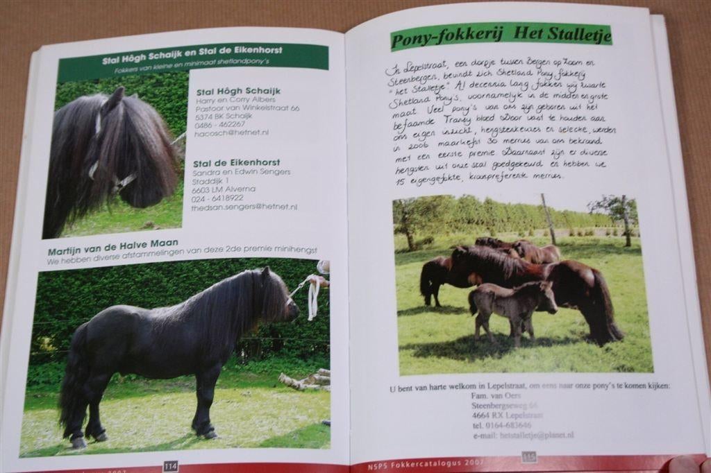 Shetland Pony Stamboek — NSPS Fokkerscatalogus 2007, Ophalen of Verzenden, Zo goed als nieuw, Paarden of Pony's