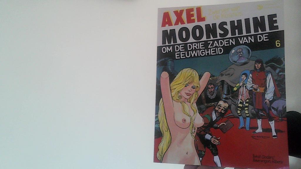 axel moonshine 6 om de drie zaden van de eeuwigheid, Eén stripboek, Verzenden, Zo goed als nieuw