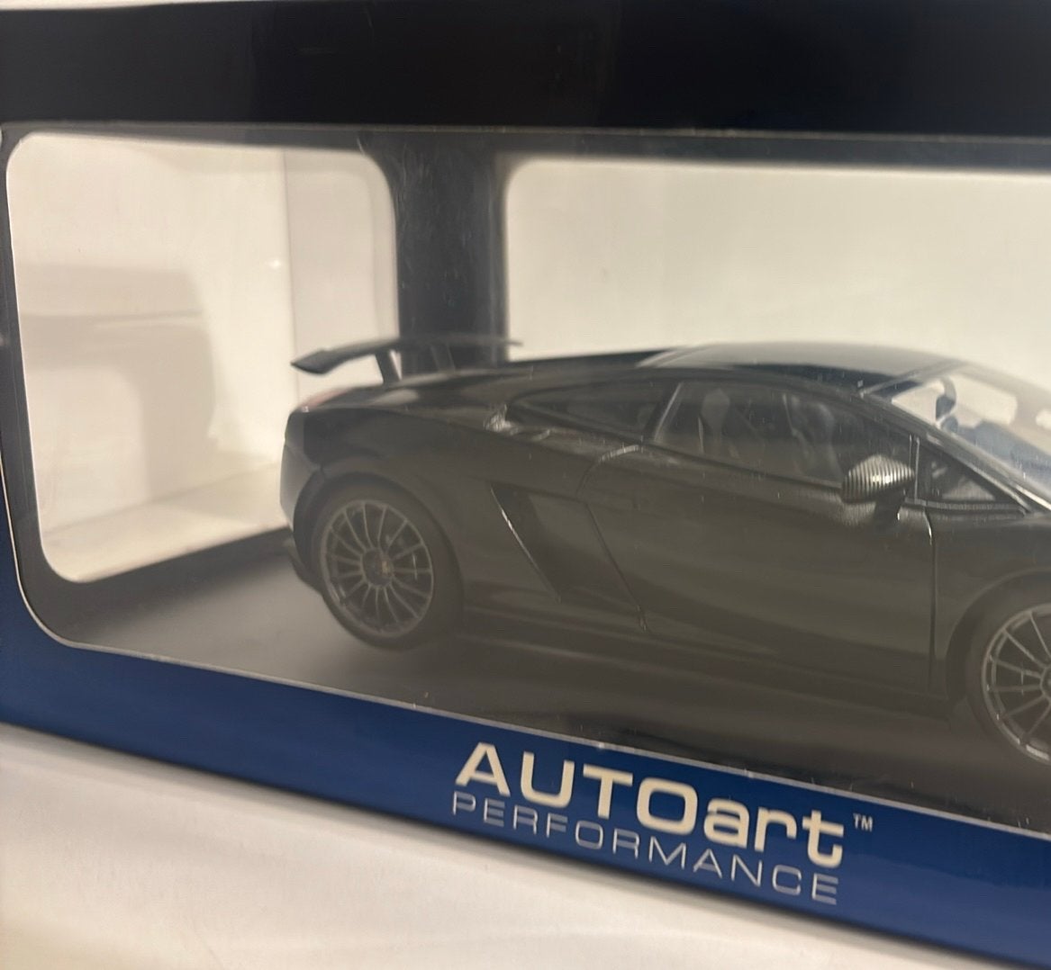 Lamborghini gallardo superleggera black autoart 1.18, Ophalen of Verzenden, Autoart, A, A