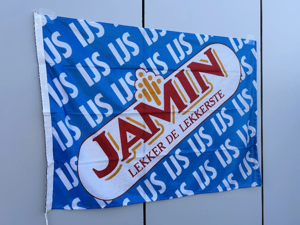 Reclame vlag JAMIN, Ophalen of Verzenden, Zo goed als nieuw