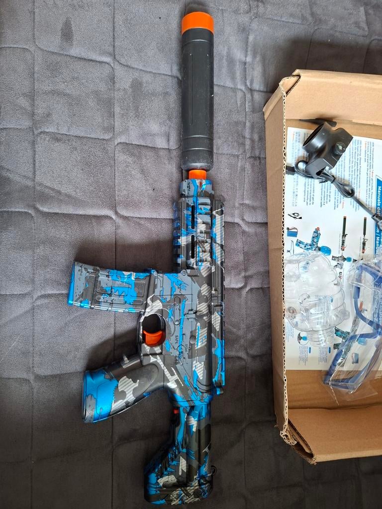 M416 Elektrische Gel Blaster Set - Blauwe Camouflage, Ophalen of Verzenden