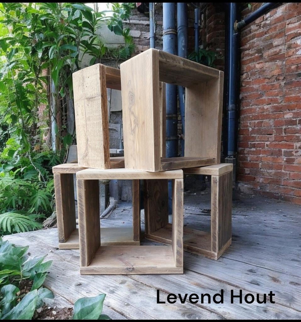 Steigerhouten kubussen, Ophalen of Verzenden, Nieuw