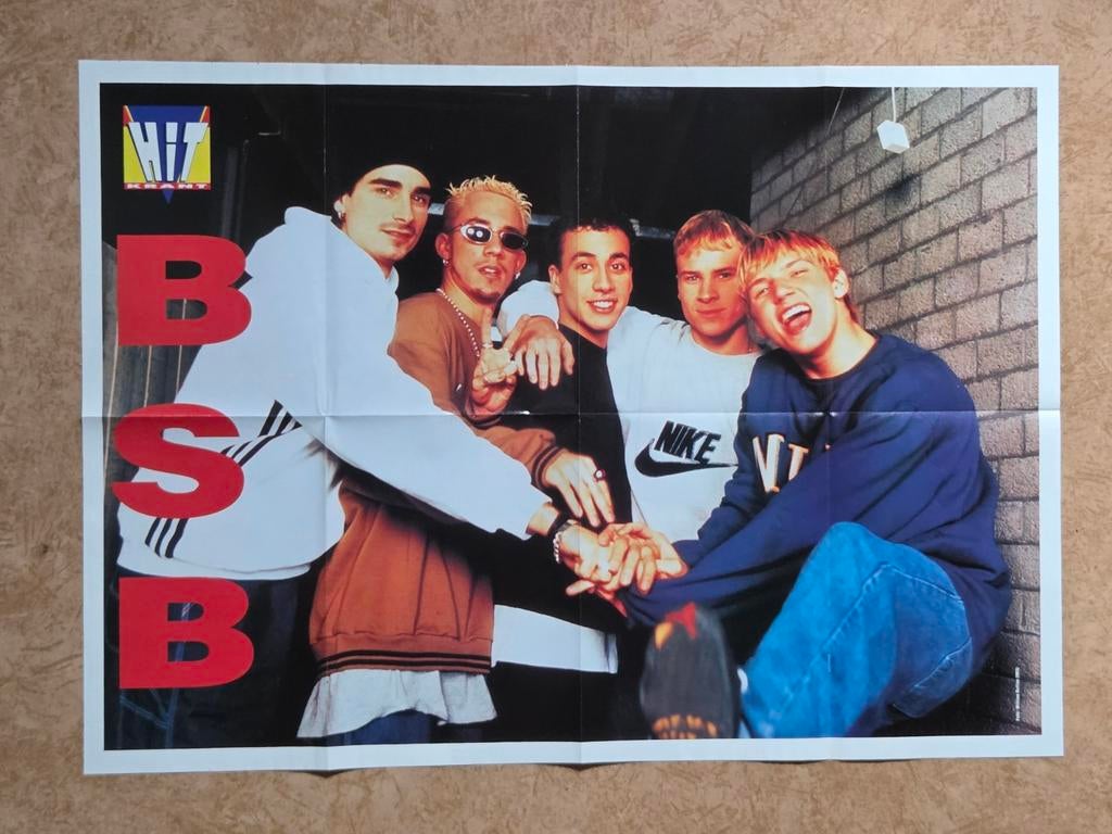 Jaren 90 xl poster van Backstreet Boys, Ophalen of Verzenden, Zo goed als nieuw, A1 t/m A3, Muziek