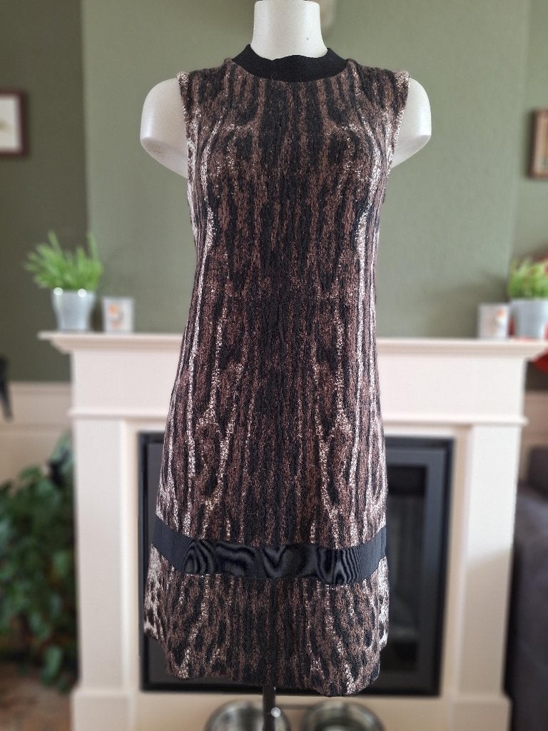 D.Exterior wol alpaca winter d exterior jurk M 38, Kleding | Dames, Jurken, Maat 38/40 (M), Bruin, Verzenden, D. Exterior