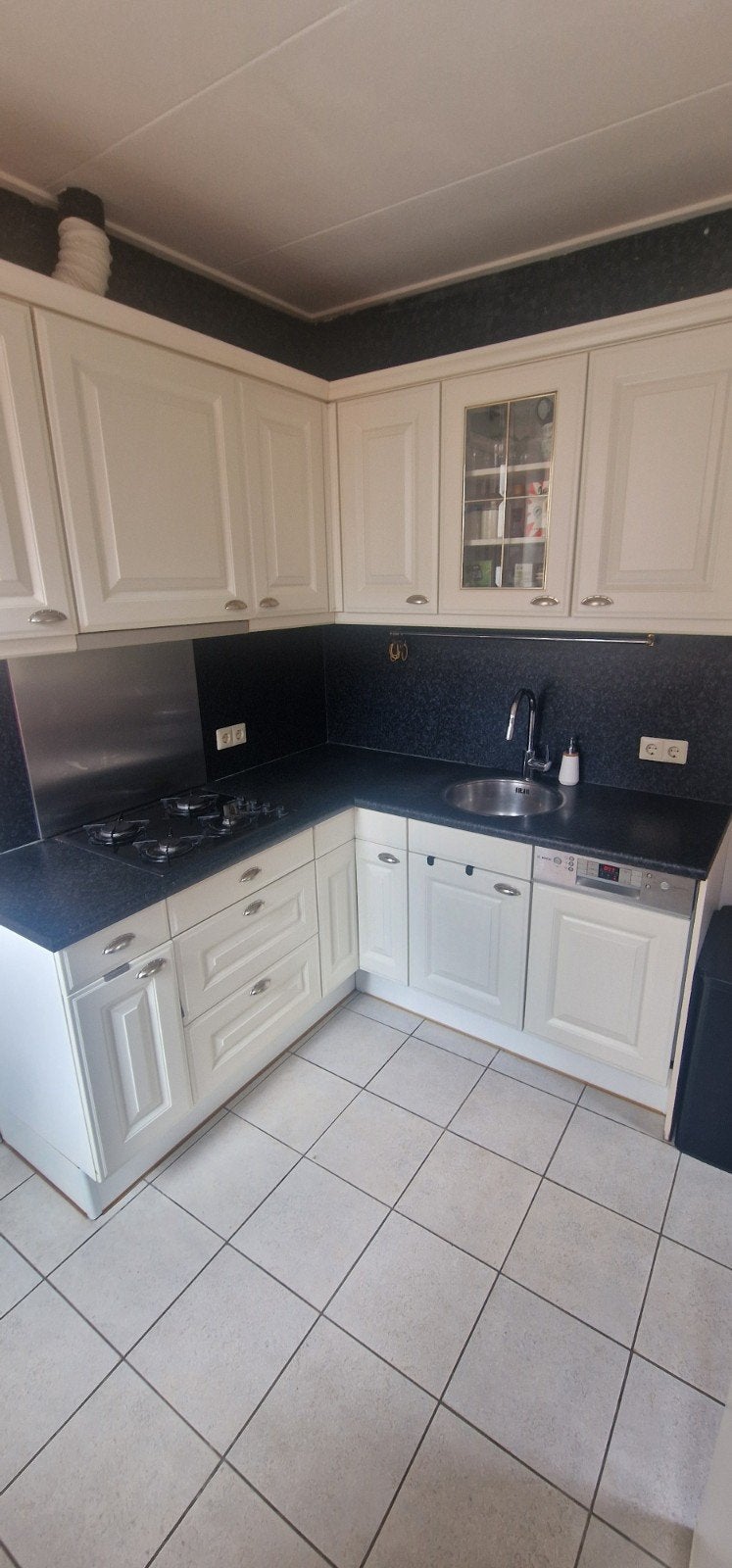 Complete keuken met Bosch en Scholtes apparatuur, Ophalen, Gebruikt, 60 cm of meer, 4 kookzones