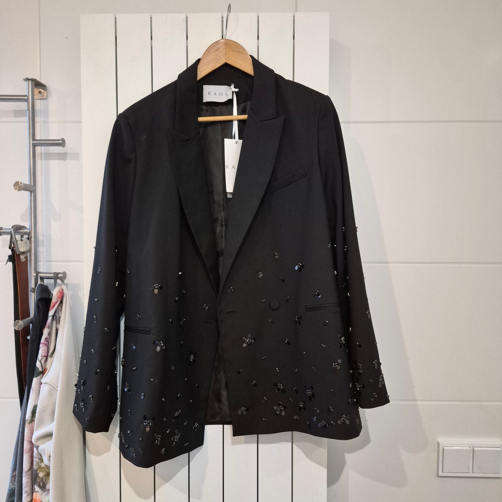 kaos blazer zwart paillet maat 38 nieuw met kaartje, Ophalen of Verzenden