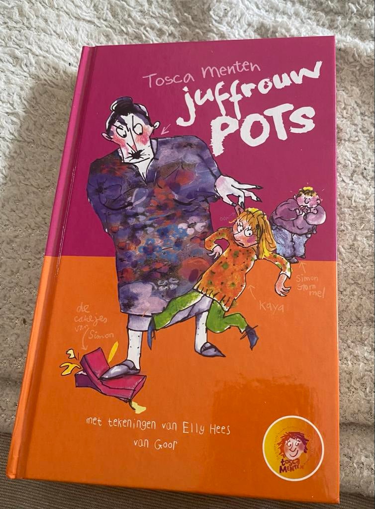 Juffrouw Pots - Tosca Menten (Kinderboek), Ophalen of Verzenden, Zo goed als nieuw, Fictie algemeen