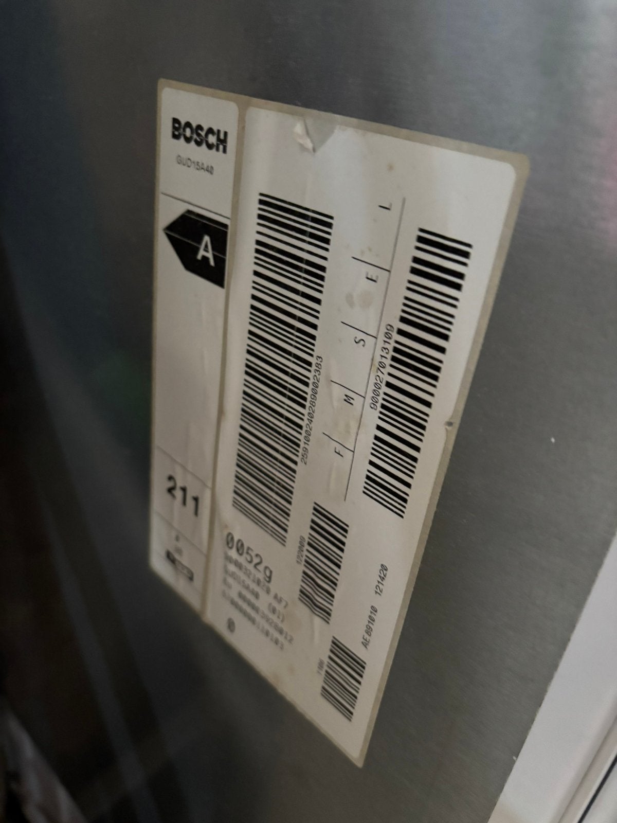 Inbouw vriezer onderbouw keuken, Witgoed en Apparatuur, Gebruikt, Minder dan 60 cm, Inbouw, Ophalen