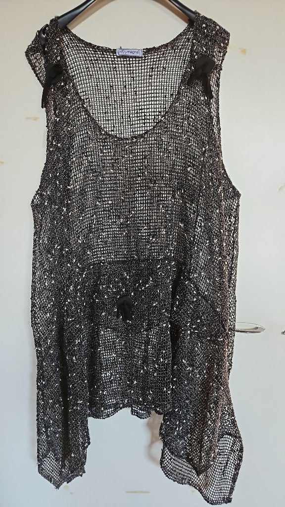 zwart/witte tuniek, Magna, maat xxxl, Verzenden, Zwart, Maat 46/48 (XL) of groter, Onbekend
