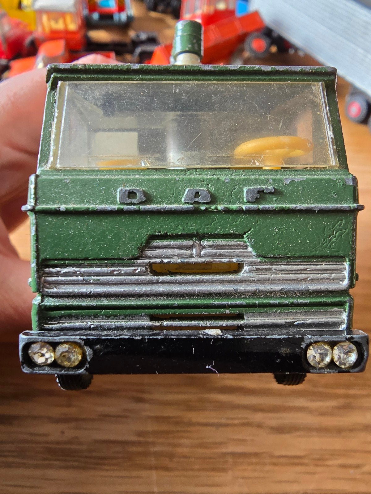 Vintage DAF Speelgoedmodel - Groene Vrachtwagen, Ophalen of Verzenden, Gebruikt