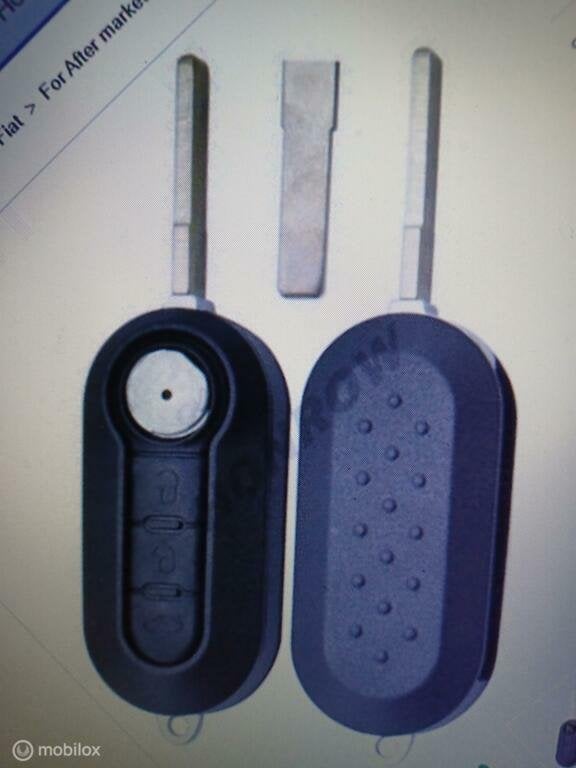 Klapsleutel imitatie Fiat 500 ('07->) FI-RH-02A, Fiat, Nieuw, Ophalen of Verzenden