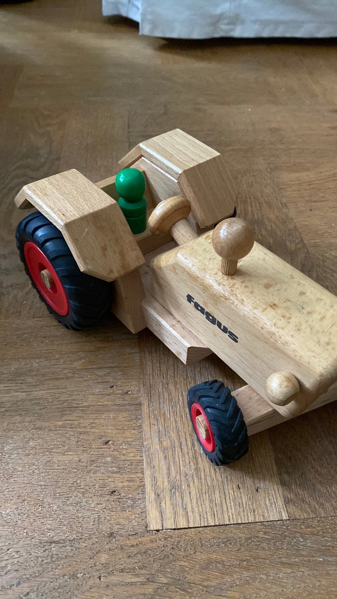 Fagus houten tractor, Ophalen of Verzenden, Gebruikt, Rij- of Hobbelspeelgoed