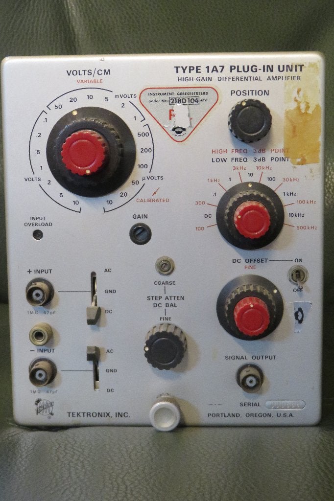 Tektronix Type 1A7 Plug-In Unit, Ophalen of Verzenden, Gebruikt, Toebehoren
