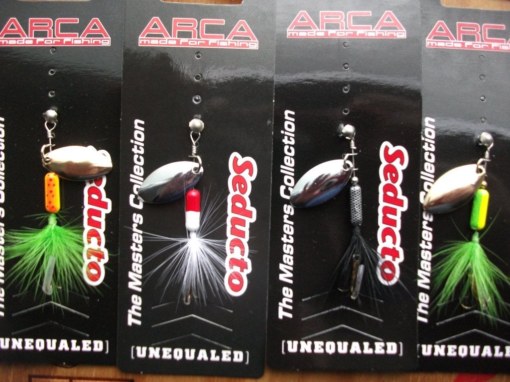 4 stuks Seducto kunstaas blinkers / roofvis blinkers, Ophalen of Verzenden, Nieuw, Kunstaas