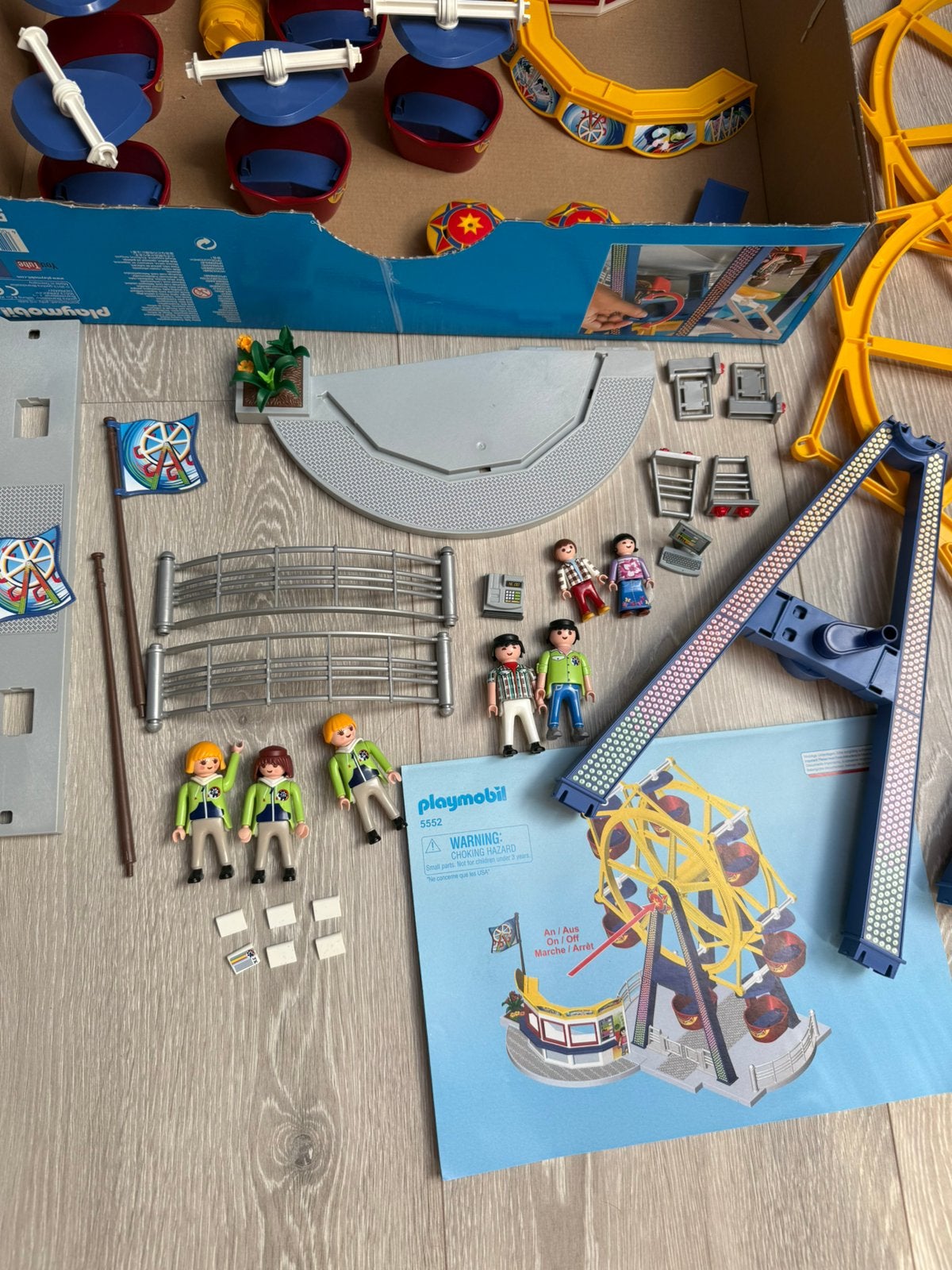 Playmobil kermis reuzenrad nieuw met doos en boekje + extra, Ophalen of Verzenden, Zo goed als nieuw