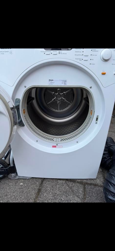 Miele Wasdroger T7734 - Luchtafvoer, Witgoed en Apparatuur, Wasdrogers, Gebruikt, Luchtafvoer, Voorlader, 6 tot 8 kg, 85 tot 90 cm