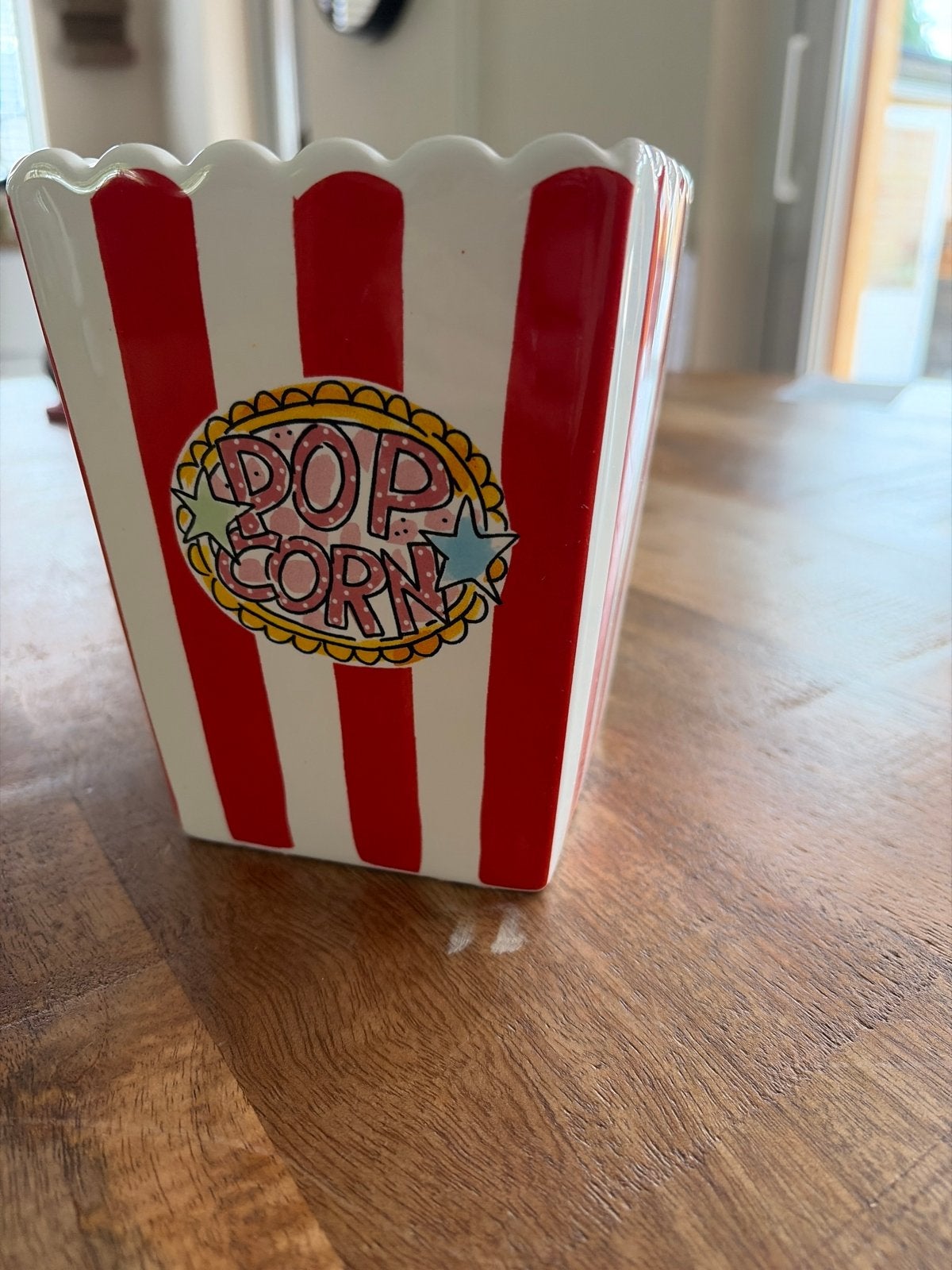 Blom Amsterdam Popcorn Bak - Keramiek, Ophalen, Zo goed als nieuw, Rood, Steen/keramiek