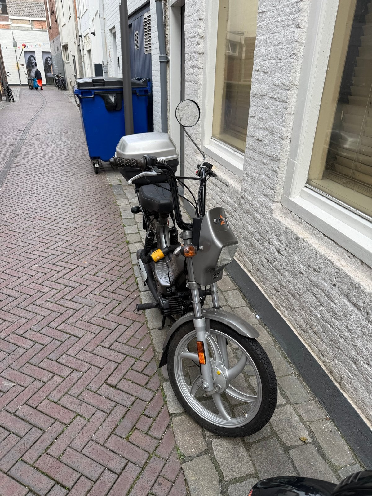 Tomos Quadro snorfiets - Grijs, Fietsen en Brommers, Ophalen, Gebruikt, Maximaal 25 km/u, Quadro